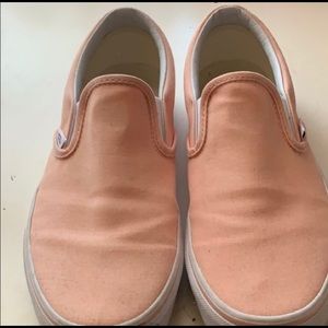 Women’s Salmon/Pink Slip-on Vans
